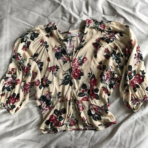 Christy Dawn Tops - Christy Dawn Emmy Top in Floribunda Rose Sz Med